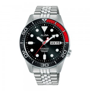 Alba AL4193X1 AL4193 Coke Black Red Ring Automatic