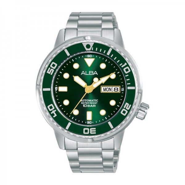 Alba AL4243X1 Silver Green Automatic Hulk