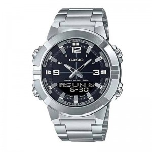 Casio AMW-870D-1AVDF Silver Black Steel