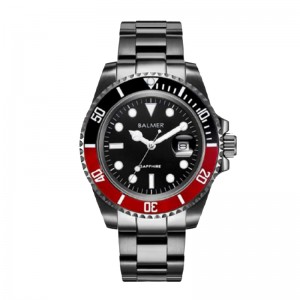 Balmer B-7918M-BK49 Black Red Submariner