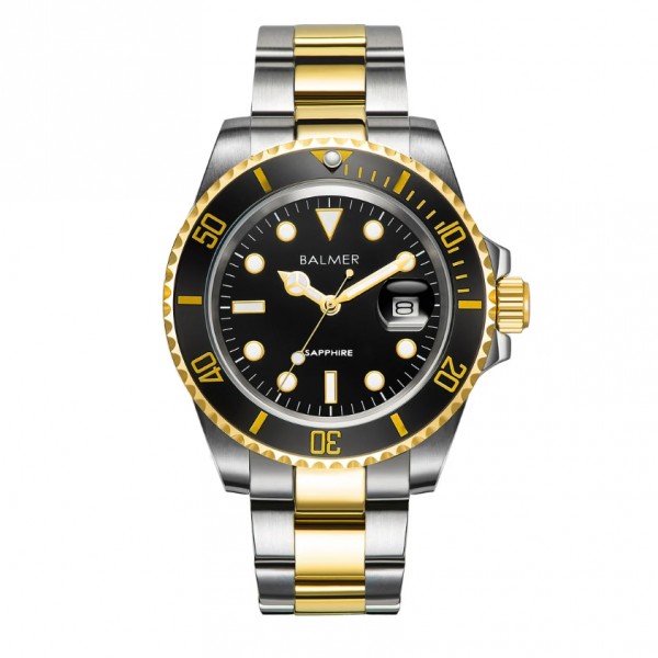 Balmer B-7918M-GTT4 Silver Gold Black Submariner