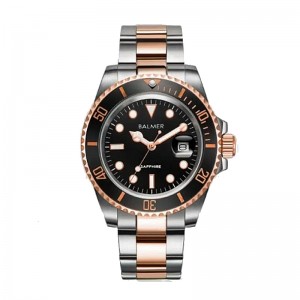 Balmer B-7918M-RTT4 Silver Rosegold Submariner