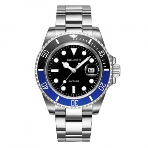 Balmer B-7918M-SS45 Silver Black Blue Batman