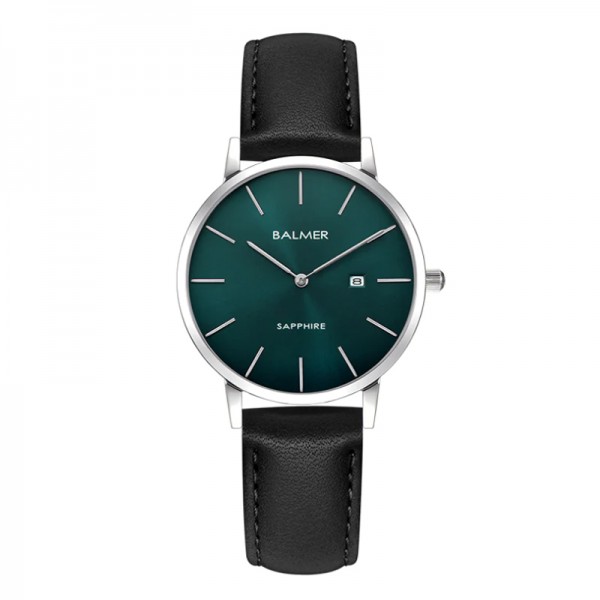 Balmer B-8143L-SS6 Silver Green Leather Lady