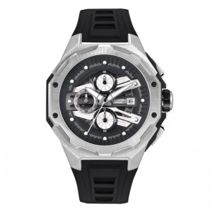 Balmer B-8818MCT-SS-4 Silver Black Rubber