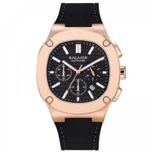 Balmer B-8823MCT-RG-4 Rosegold Black Rubber