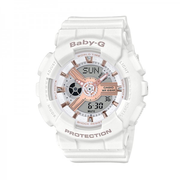 Casio Baby-G BA-110RG-7ADR White Rosegold