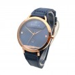 Bonia BNB10477-3586 Rosegold Blue  Leather