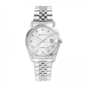 Bonia BNB10550-3316 Silver White SAPPHIRE Lady