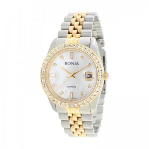 Bonia BNB10553-1157S SIlver Gold White Man