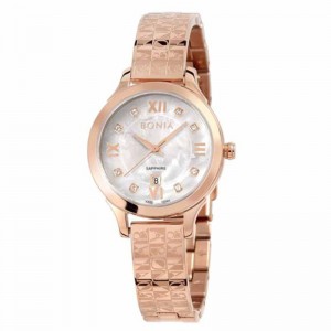 Bonia BNB10566-2553 Rosegold White