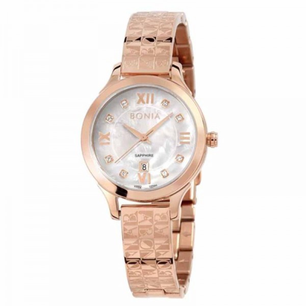 Bonia BNB10566-2553 Rosegold White