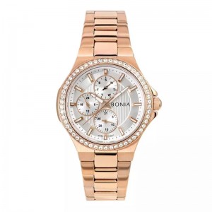 Bonia BNB10627-2512S Rosegold White