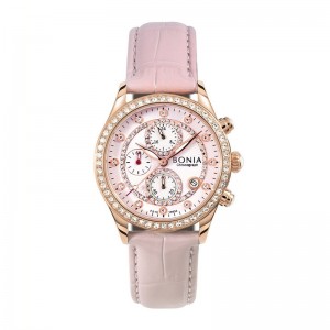 Bonia BNB10634-2577S Pink Strap