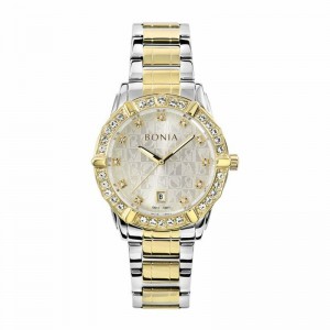 Bonia BNB10651-2117S Silver Gold White