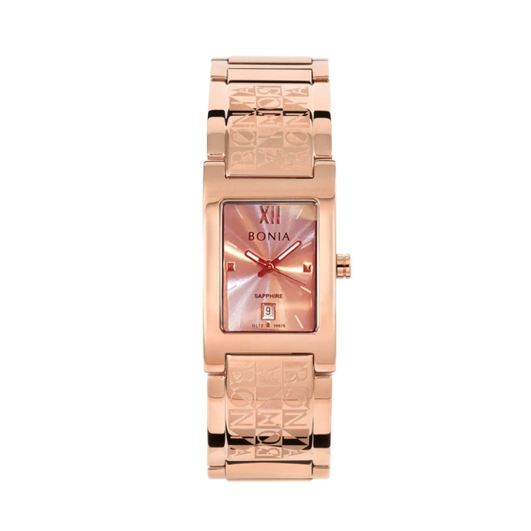 Bonia BNB10676-2572 Full Rosegold Sapphire