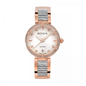 Bonia BNB10760-2517S Rosegold White