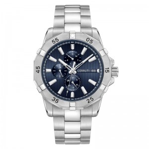 Cerruti 1881 CIWGK0019402 Silver Blue Sport Chronograph Cerruti 1881 CIWGK0019402 Silver Blue Sport Chronograph
