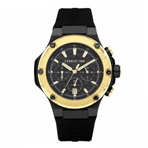 Cerruti 1881 CIWGQ2224306 Lucardo Gold Black Rubber