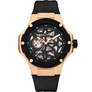 Cerruti 1881 CIWGR0007107 Lucardo Rosegold Black Rubber Automatic