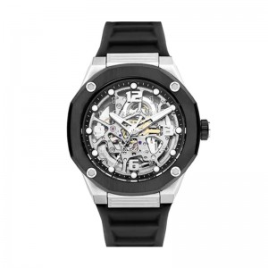 Cerruti 1881 CIWGR2223906 Silver Black Rubber