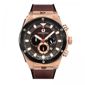 Charles Jourdan CJ1119-1042C Rosegold Brown Leather