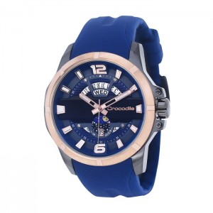 Crocodile CM-035B34C Rosegold Blue