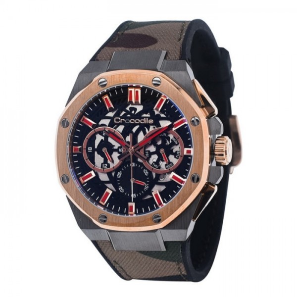 Crocodile CM-039D32D Rosegold Grey Green Army