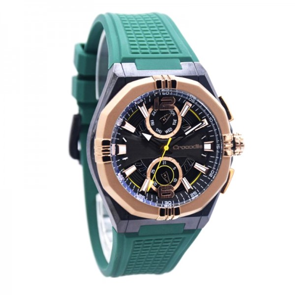 Crocodile CM-043D34D Rosegold Green