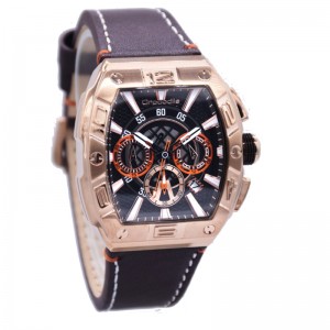 Crocodile CM-045D24F Rosegold Brown Leather