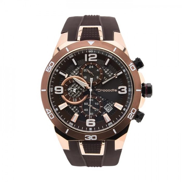 Crocodile CM-034D34F Rosegold Brown