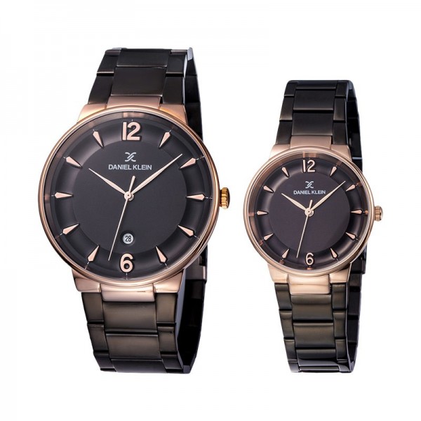 Daniel Klein DK11976-5 Rosegold Black Couple