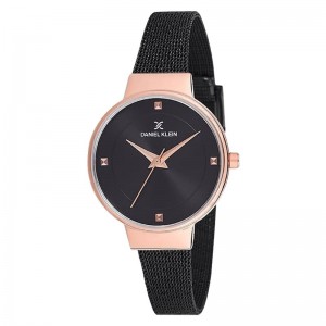 Daniel Klein DK12046-5 Rosegold Black