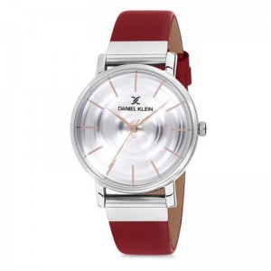 Daniel Klein DK12076-7 Silver Brown Leather