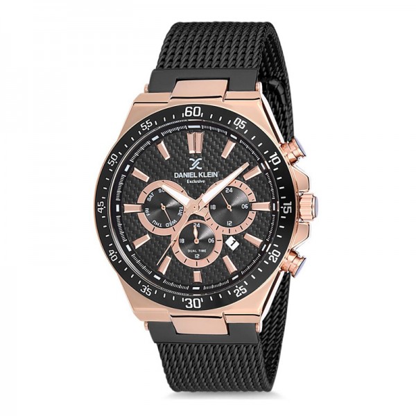 Daniel Klein DK12304-5 Rosegold Black Man