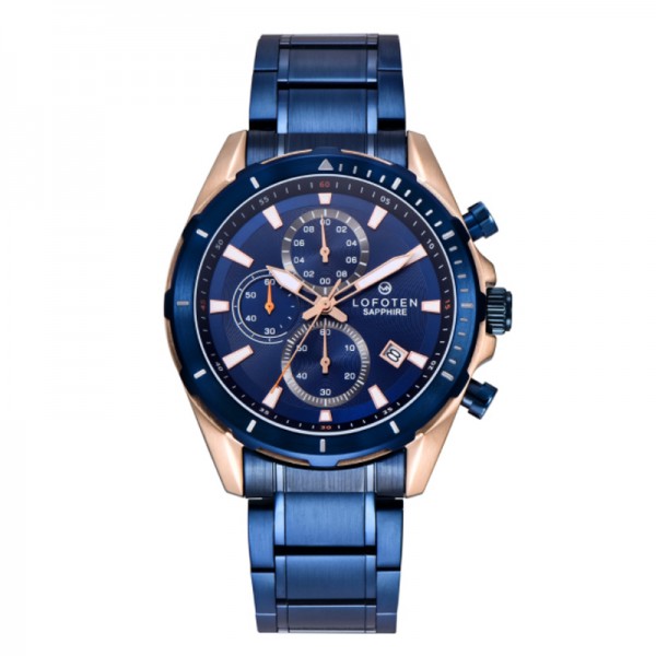 LOFOTEN F-6515MC-BRG5 Rosegold Blue Steel F 6515