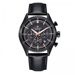 LOFOTEN F-6518MC-BK4 Full Black Leather Sapphire F 6518