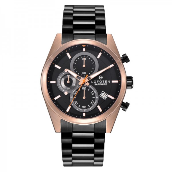 LOFOTEN F-6519MC-BRG4 Rosegold Black Sapphire F 6519