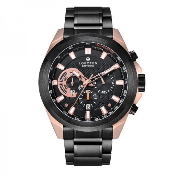 LOFOTEN F-6520MC-BRG4 Rosegold Black Sapphire F 6520