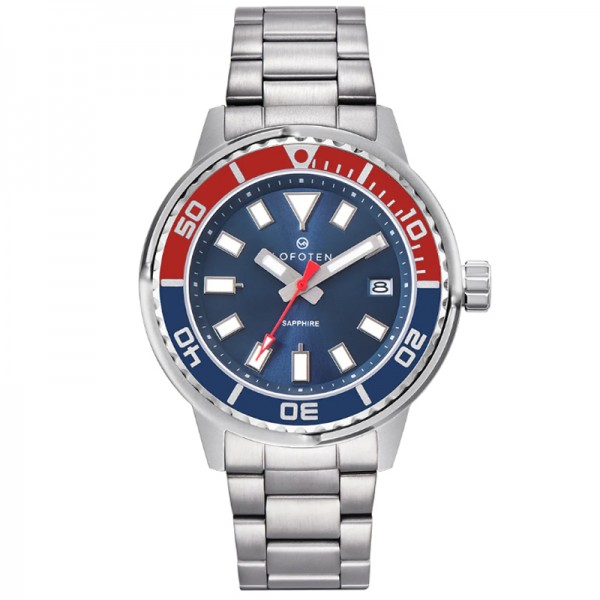 Lofoten F-6528M-SS5 Silver Blue Red Steel