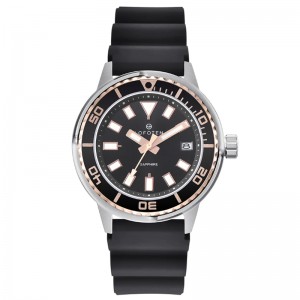 Lofoten F-6528MT-SS-4 Silver Black Rosegold Rubber