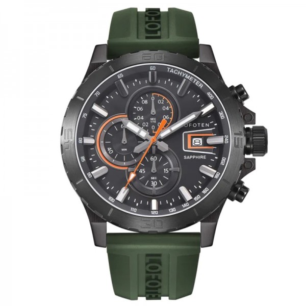 Lofoten F-6529MC-BK-6 Green Rubber