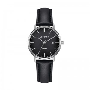LOFOTEN F-8109L-SS4 Silver Black Leather