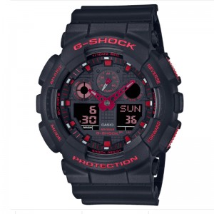 Casio Gshock GA-100BNR-1ADR Black Red