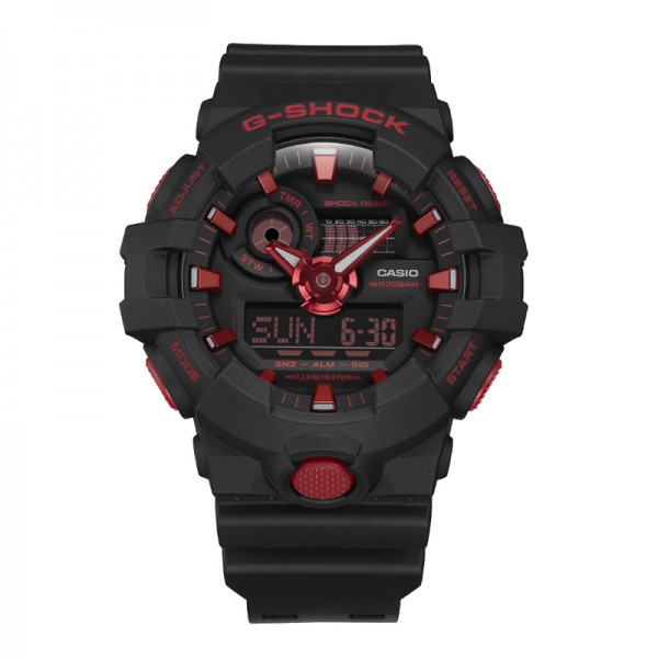 Casio Gshock GA-700BNR-1ADR Black Red