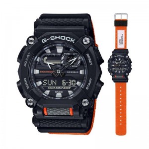 CASIO G SHOCK GA-900C-1A4DR BLACK ORANGE