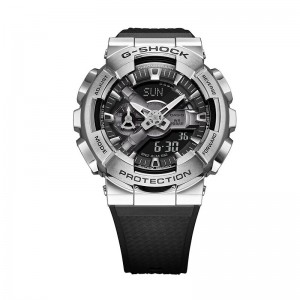 CASIO G SHOCK GM-110-1ADR SILVER BLACK