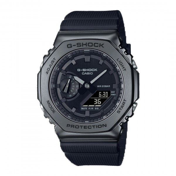 Casio Gshock GM-2100BB-1ADR Black Steel Black Rubber