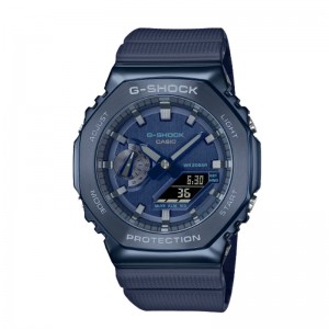 Casio Gshock GM-2100N-2ADR Stainless Steel Blue Rubber