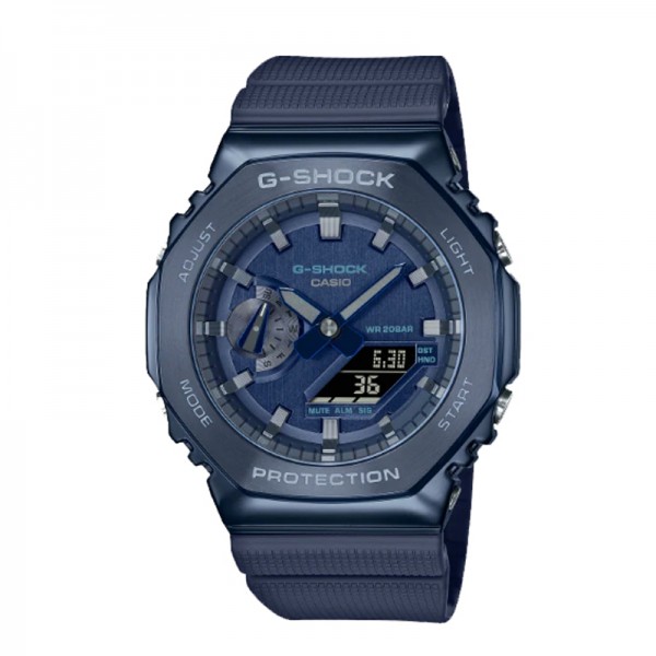 Casio Gshock GM-2100N-2ADR Stainless Steel Blue Rubber